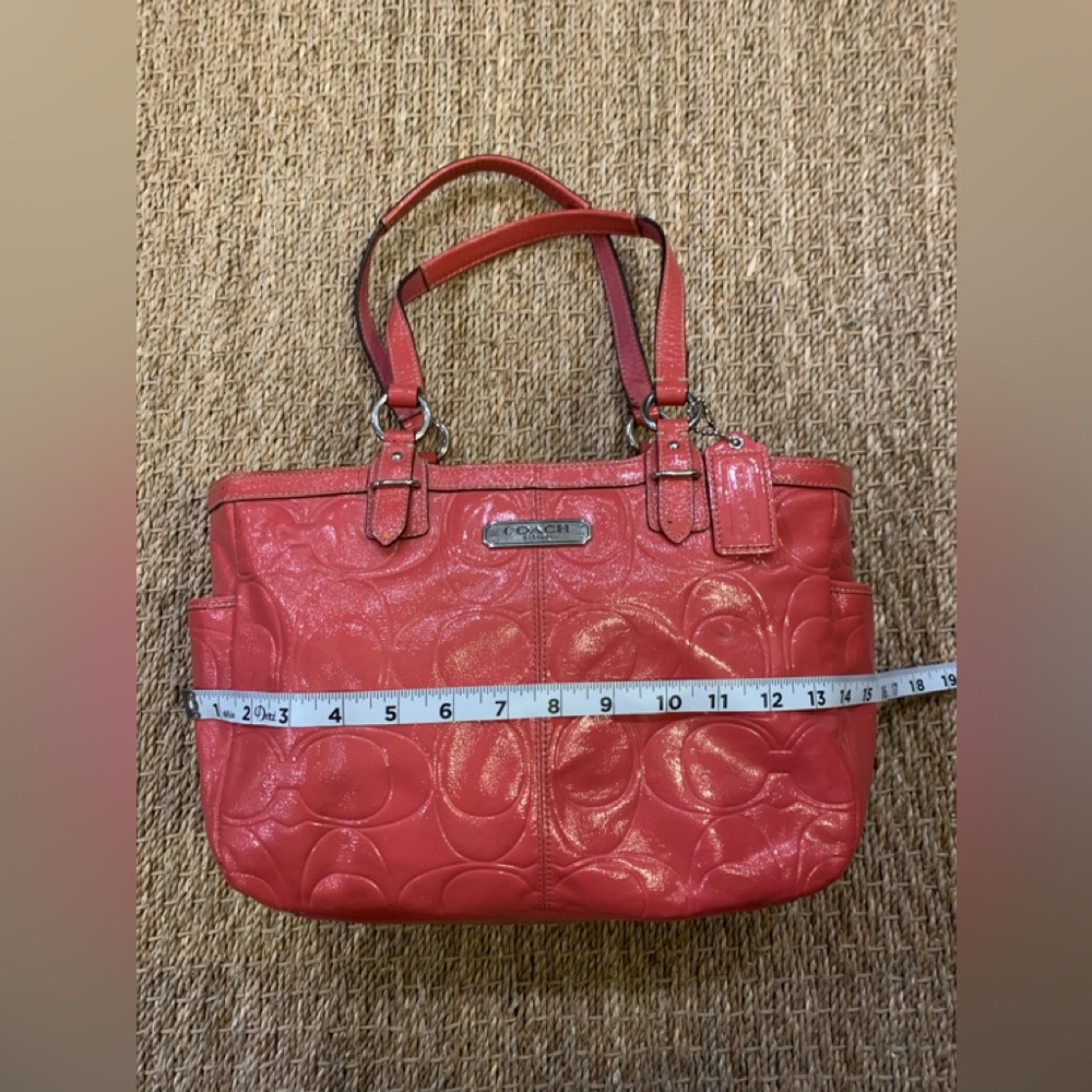 Coach Pink Hand Bag Coach Pink Hang Tag - Picture 10 of 11